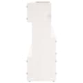 Miniatyrbilde 7 av 9: vidaXL Veggmonterte skohyller 2 stk hvit 110 x 9 x 23 cm heltre furu