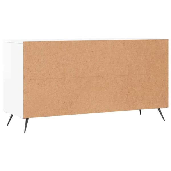 vidaXL Kenkäkaappi korkeakiilto valkoinen 102x35x55 cm tekninen puu