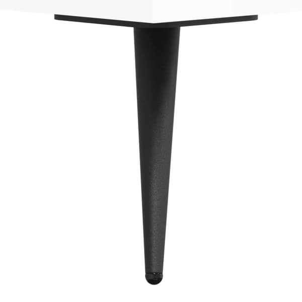 vidaXL Skobenk høyglans hvit 102x35x55 cm konstruert tre