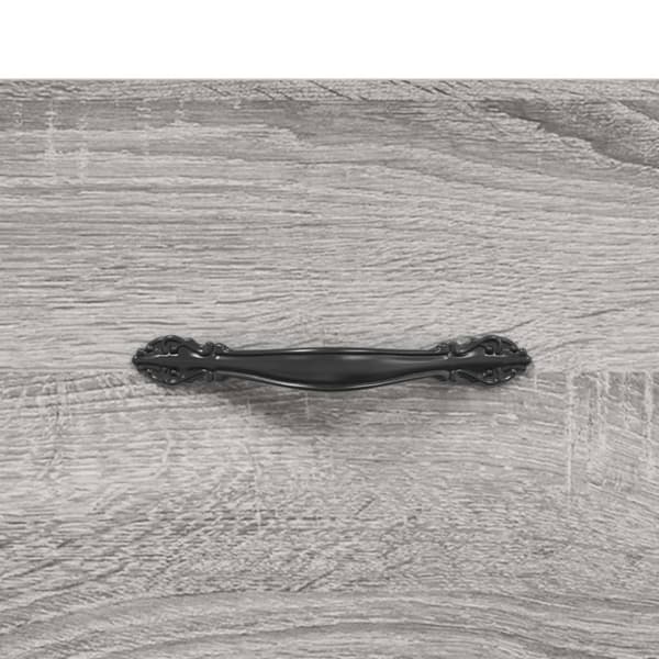 vidaXL Skoskap grå sonoma 102x35x55 cm konstruert tre
