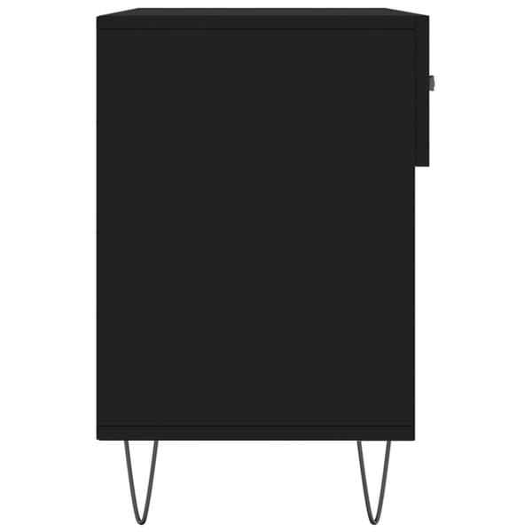 vidaXL Kenkäpenkki musta 102x35x55 cm tekninen puu