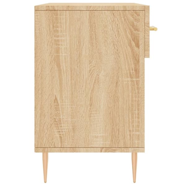vidaXL Skobänk sonoma-ek 102x35x55 cm konstruerat trä