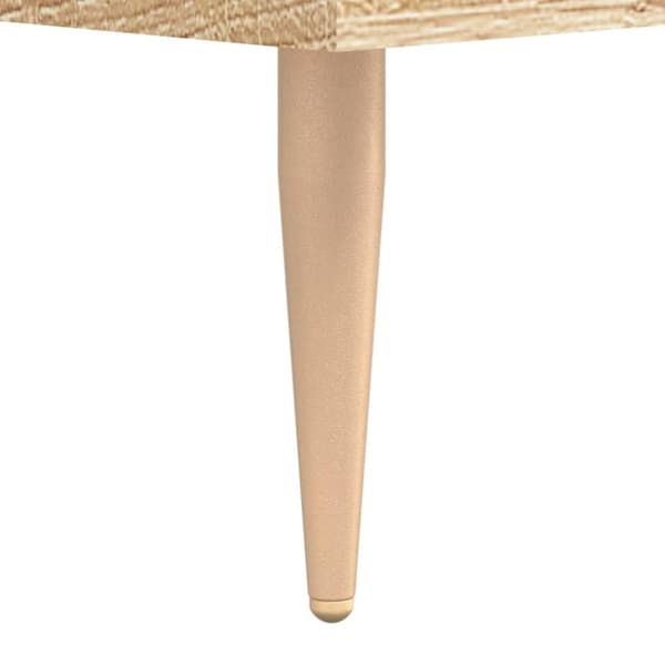 vidaXL Skobänk sonoma-ek 102x35x55 cm konstruerat trä