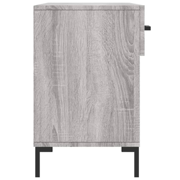 vidaXL Skoskap grå sonoma 102x35x55 cm konstruert tre