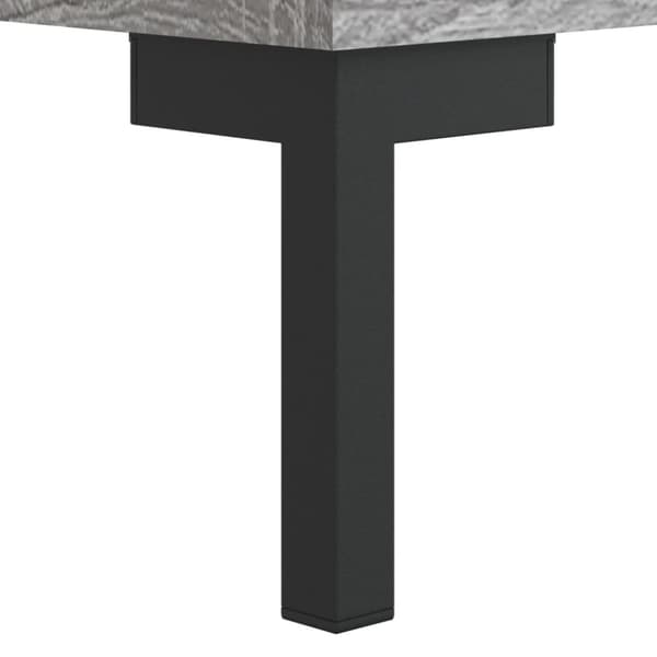 vidaXL Skoskap grå sonoma 102x35x55 cm konstruert tre