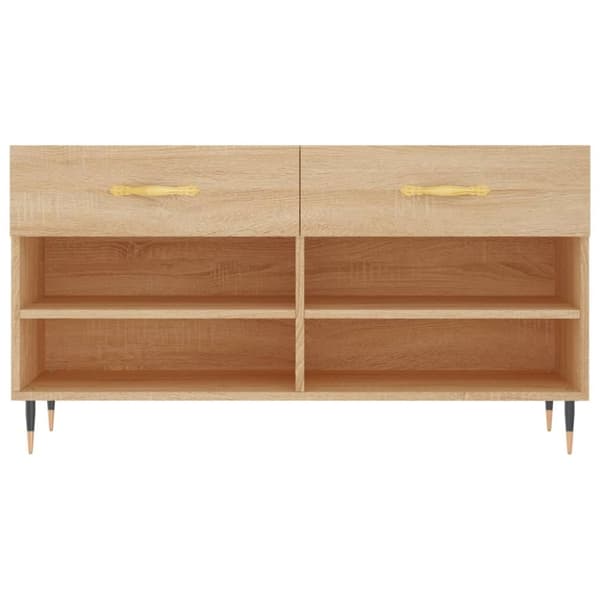 vidaXL skobænk 102x35x55 cm konstrueret træ sonoma-eg