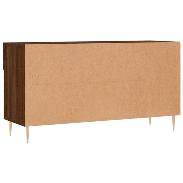 vidaXL Skobenk brun eik 102x35x55 cm konstruert tre