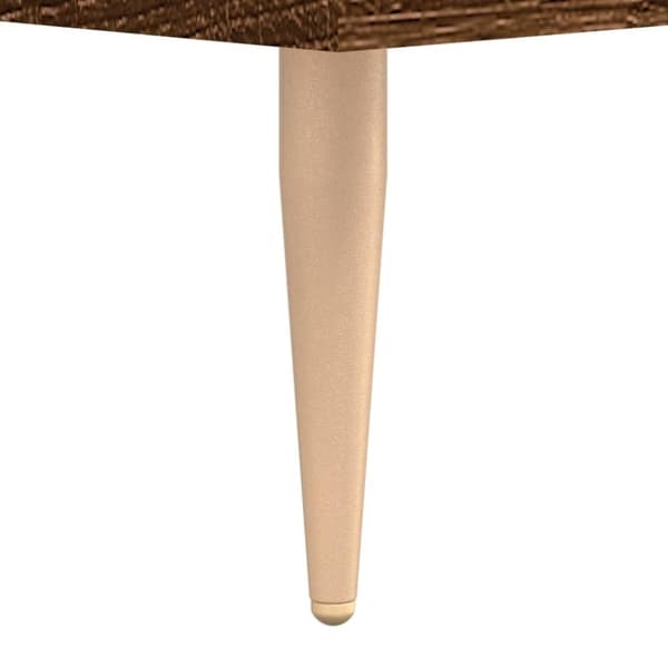 vidaXL Skobenk brun eik 102x35x55 cm konstruert tre