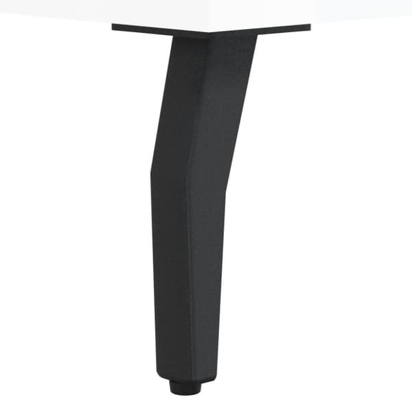 vidaXL skobænk 102x35x55 cm konstrueret træ hvid højglans