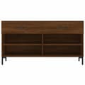 Miniatyrbilde 6 av 11: vidaXL Skobenk brun eik 102x35x55 cm konstruert tre