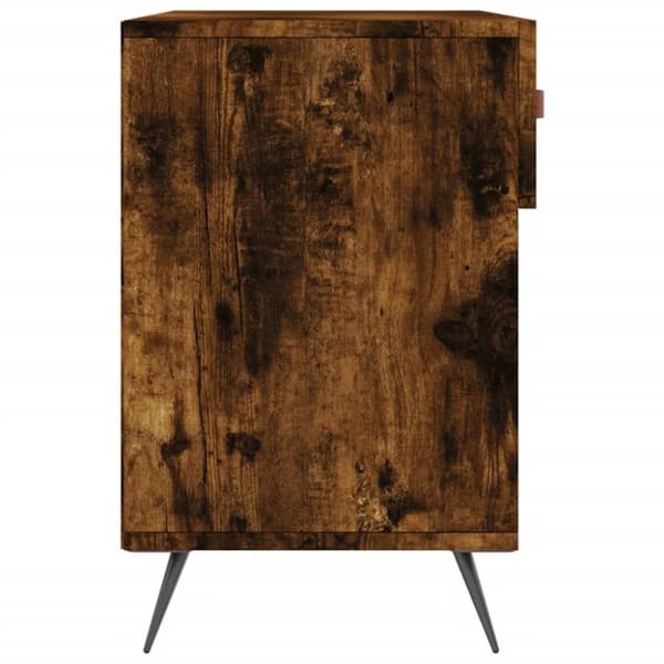 vidaXL Skobenk røkt eik 102x35x55 cm konstruert tre