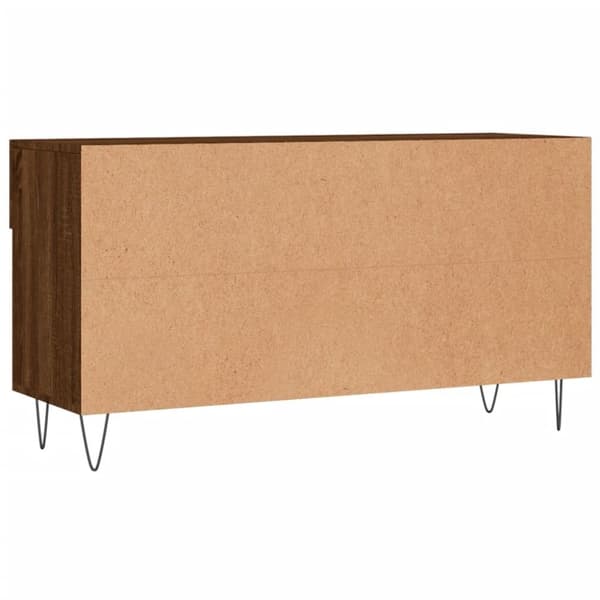 vidaXL Kenkäpenkki ruskea tammi 102x35x55 cm tekninen puu