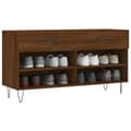 Miniatyrbilde 3 av 11: vidaXL Skobenk brun eik 102x35x55 cm konstruert tre