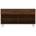 Miniatyrbilde 6 av 11: vidaXL Skobenk brun eik 102x35x55 cm konstruert tre