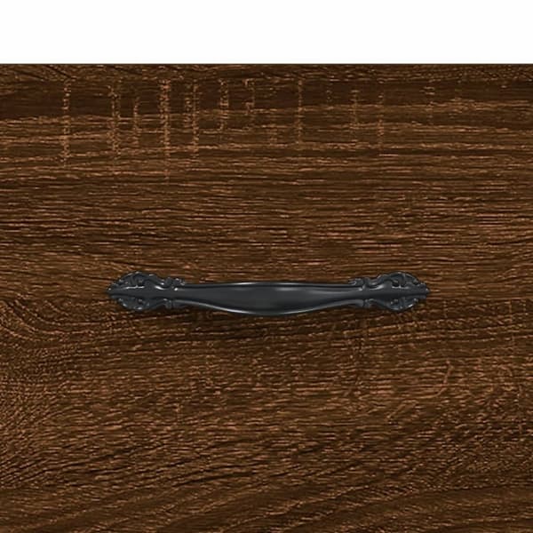 vidaXL Skobenk brun eik 102x35x55 cm konstruert tre