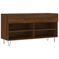 Miniatyrbilde 2 av 11: vidaXL Skobenk brun eik 102x35x55 cm konstruert tre