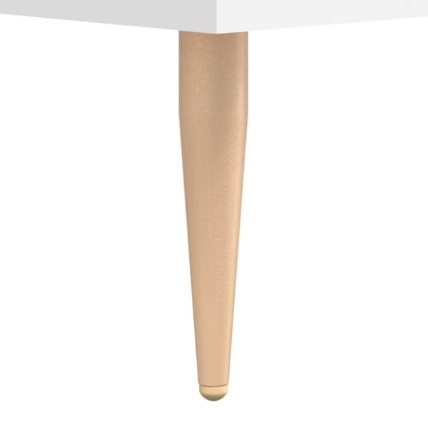 vidaXL Skobenk hvit 102x35x55 cm konstruert tre