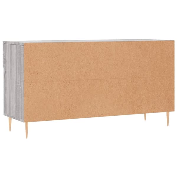 vidaXL Skoskap grå sonoma 102x35x55 cm konstruert tre