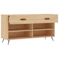 Pikkukuva 5 / 11: vidaXL Kenkäpenkki Sonoma-tammi 102x35x55 cm tekninen puu