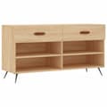 Pikkukuva 2 / 11: vidaXL Kenkäpenkki Sonoma-tammi 102x35x55 cm tekninen puu