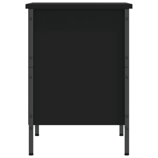 vidaXL Kenkäkaappi musta 38x35x50 cm tekninen puu