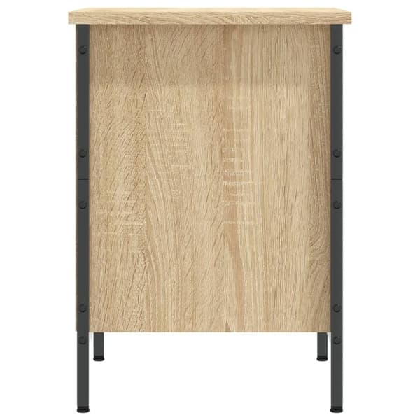vidaXL Skoskap sonoma eik 38x35x50 cm konstruert tre