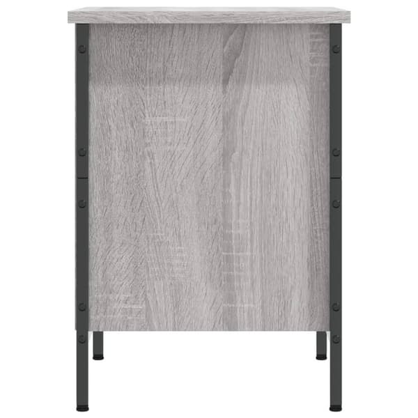 vidaXL Skohylle grå sonoma 38x35x50 cm konstruert tre