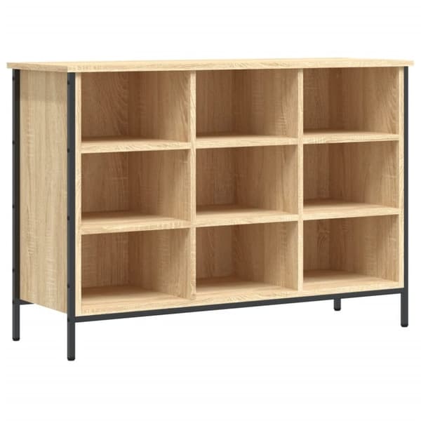 vidaXL Skoskap sonoma eik 100x35x70 cm konstruert tre