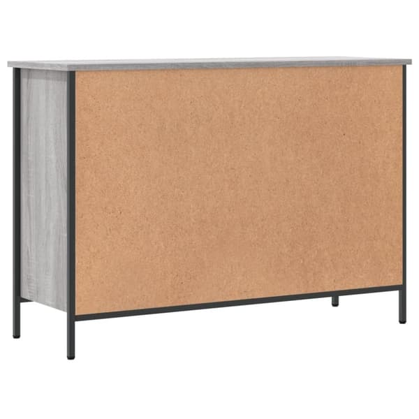 vidaXL skoskab 100x35x70 cm konstrueret træ grå sonoma-eg