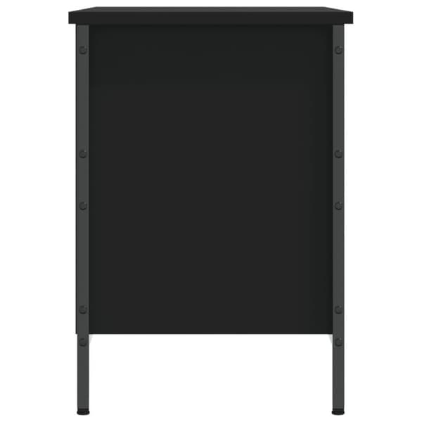 vidaXL skoreol 69x35x50 cm konstrueret træ sort