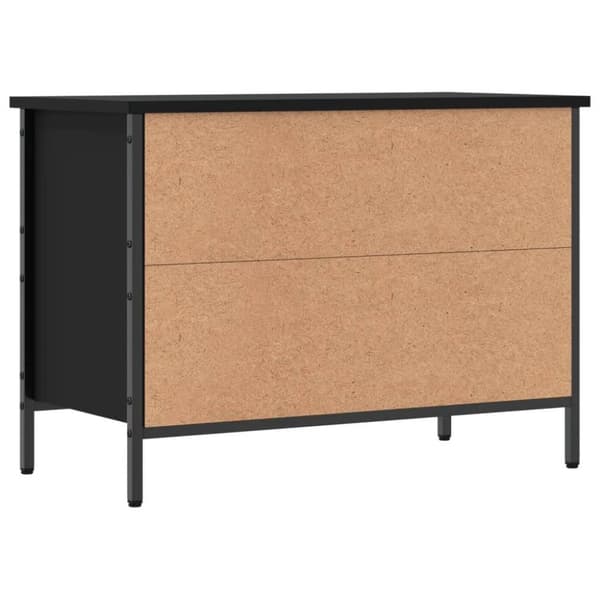 vidaXL skoreol 69x35x50 cm konstrueret træ sort