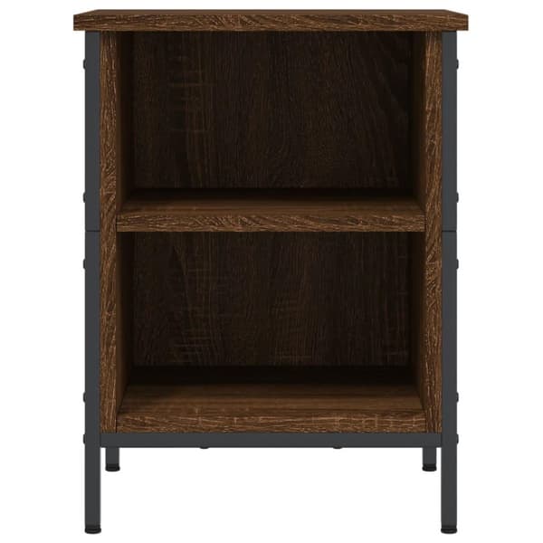 vidaXL Skoskap brun eik 38x35x50 cm konstruert tre