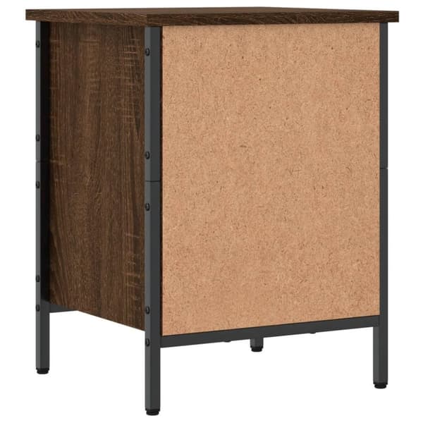 vidaXL skoreol 38x35x50 cm konstrueret træ brun egetræsfarve