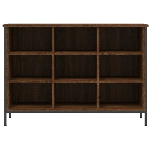 vidaXL skoskab 100x35x70 cm konstrueret træ brun egetræ