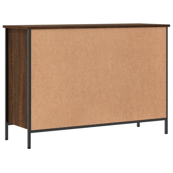 vidaXL skoskab 100x35x70 cm konstrueret træ brun egetræ