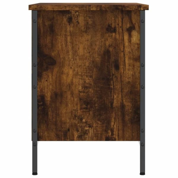 vidaXL skoreol 69x35x50 cm konstrueret træ røget egetræsfarve
