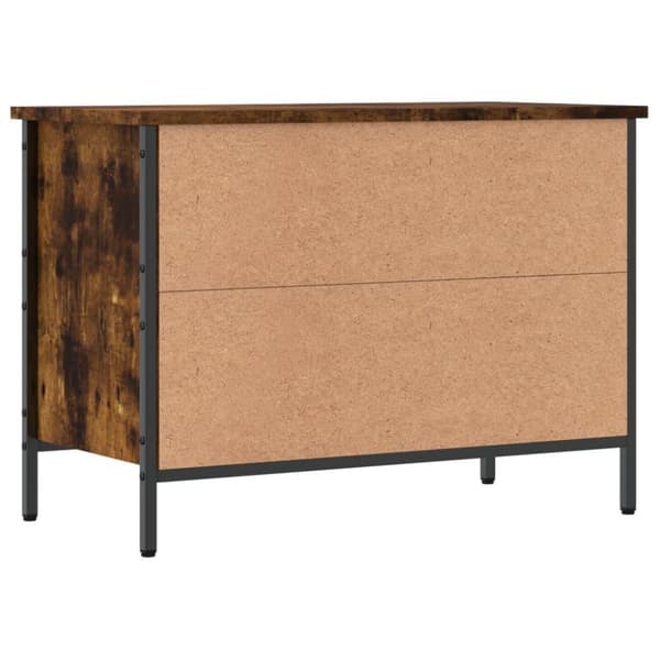vidaXL skoreol 69x35x50 cm konstrueret træ røget egetræsfarve