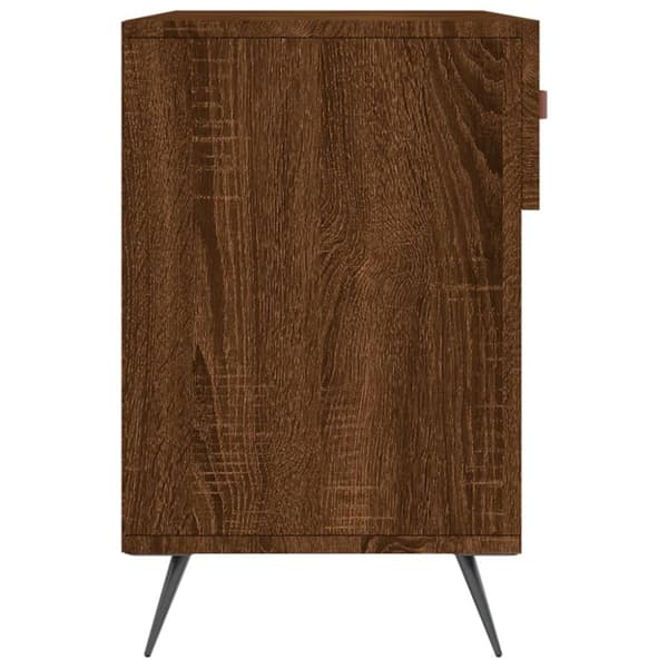 vidaXL Skobenk brun eik 102x35x55 cm konstruert tre