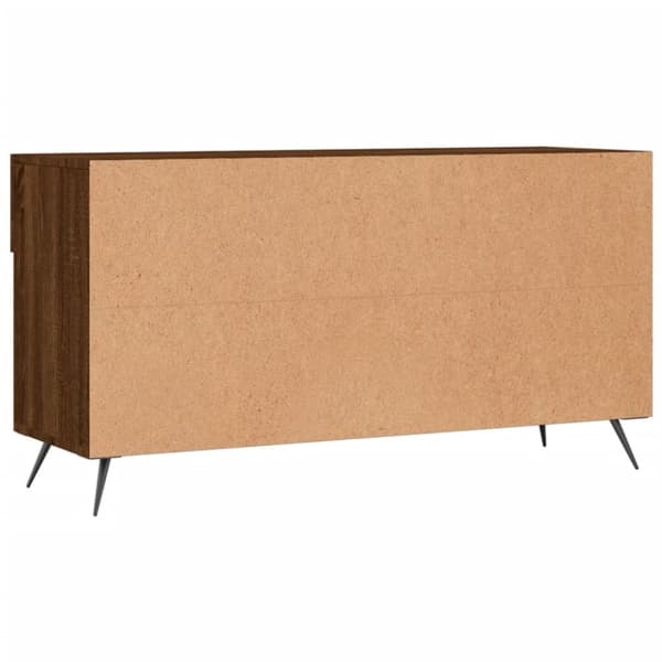 vidaXL Skobenk brun eik 102x35x55 cm konstruert tre