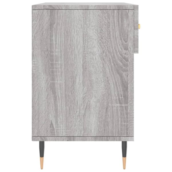 vidaXL Kenkäpenkki harmaa Sonoma 102x35x55 cm tekninen puu