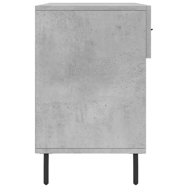 vidaXL Skobenk betonggrå 102x35x55 cm konstruert tre