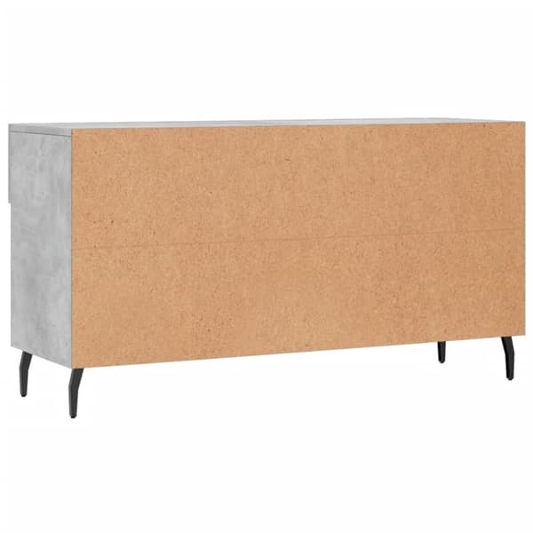 vidaXL Skobenk betonggrå 102x35x55 cm konstruert tre