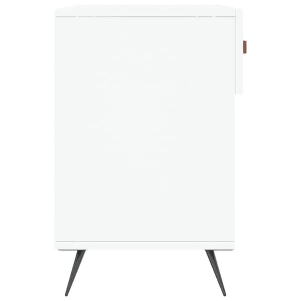 vidaXL skobænk 102x35x55 cm konstrueret træ hvid