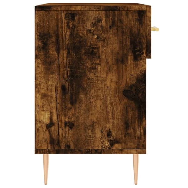 vidaXL skobænk 102x35x55 cm konstrueret træ røget egetræsfarve