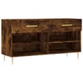 Miniatyrbillede 2 af 11: vidaXL skobænk 102x35x55 cm konstrueret træ røget egetræsfarve