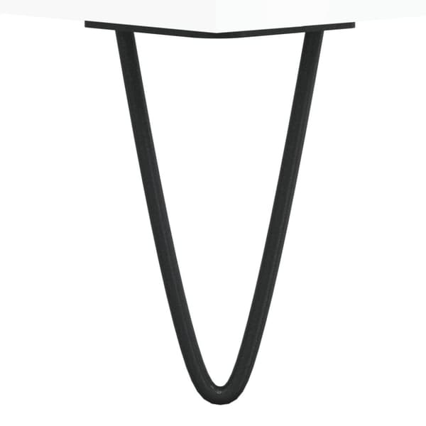 vidaXL Skobenk høyglans hvit 102x35x55 cm konstruert tre