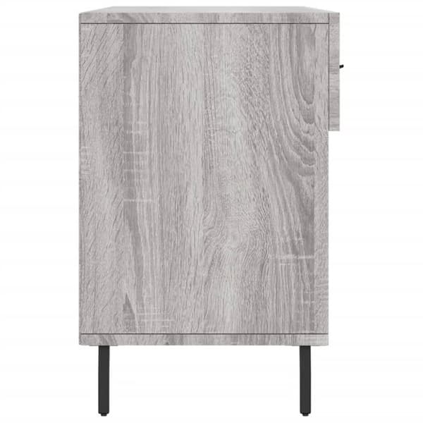 vidaXL Skobänk grå sonoma 102x35x55 cm konstruerat trä