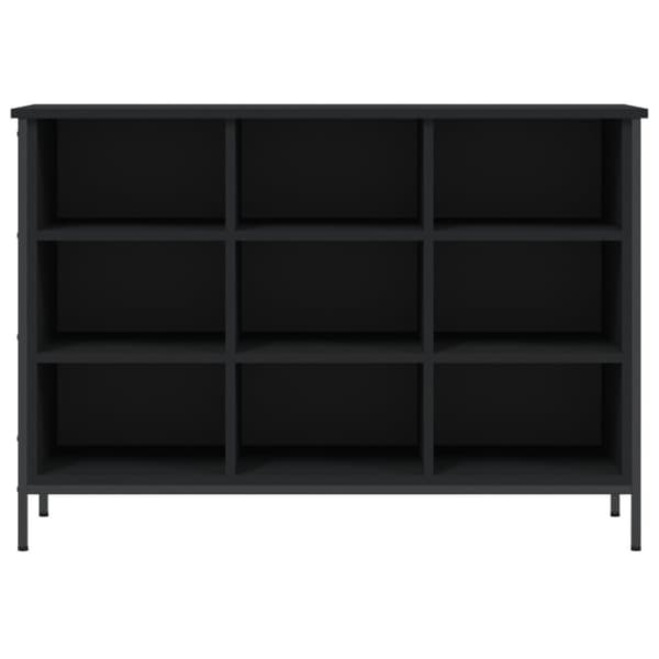 vidaXL Skohylla svart 102x36x60 cm konstruerat trä