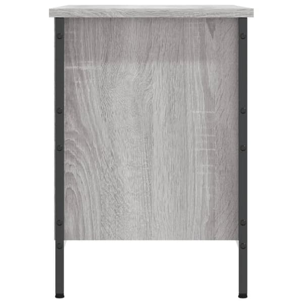 vidaXL Skohylle grå sonoma 69x35x50 cm konstruert tre