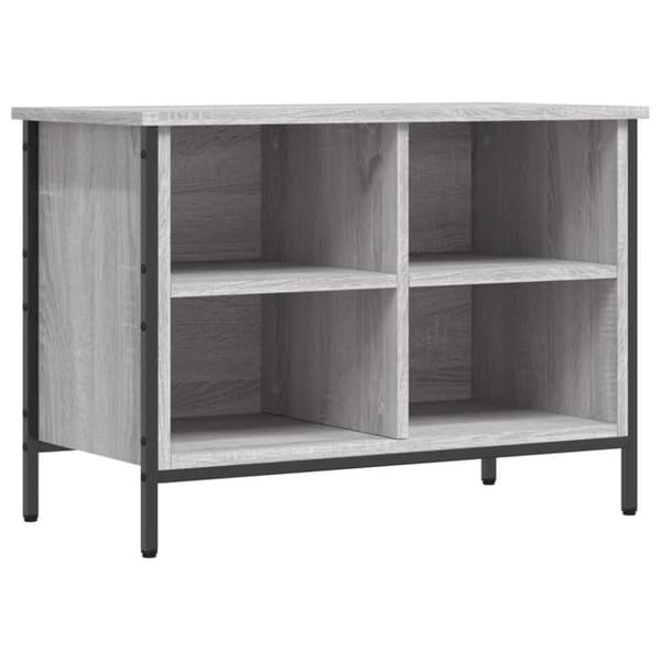 vidaXL Skohylle grå sonoma 69x35x50 cm konstruert tre